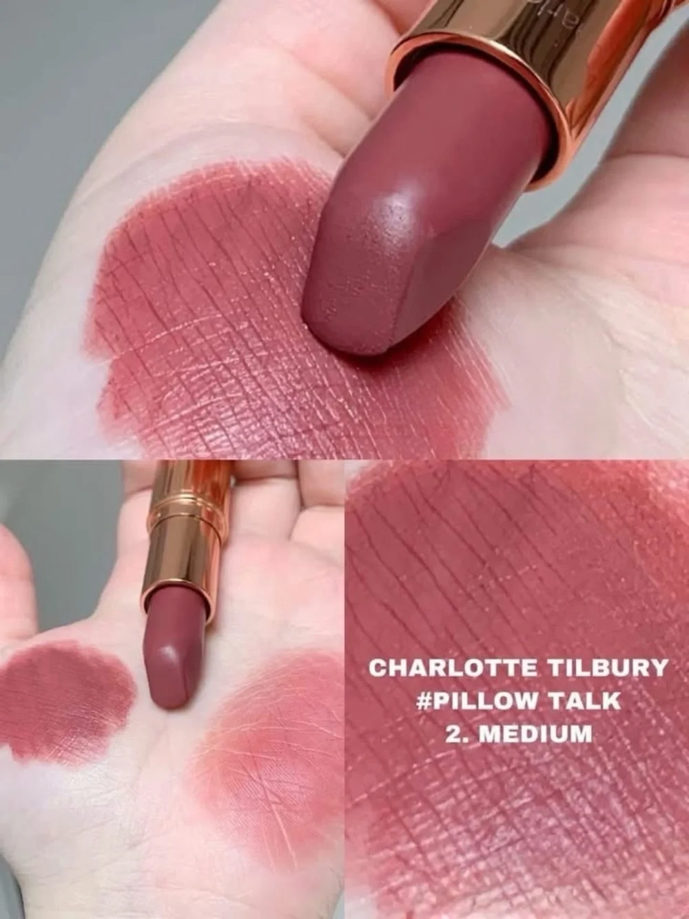 Charlotte Tilbury Pillow Talk Matte Revolution Lipstick - #2 Medium 1.1g